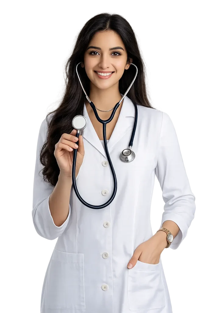 Female medical aspirant preparing for NEET repeaters batch in Hyderabad